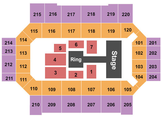 Broadmoor World Arena Seating Chart: WWE 2