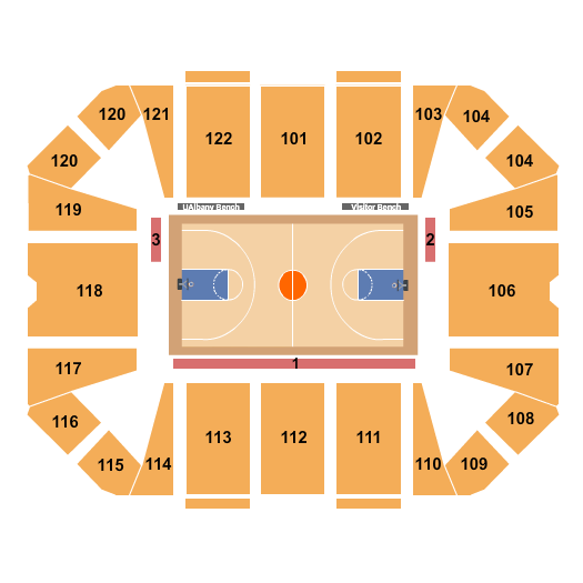 Broadview Center At University of Albany Seating Chart: Basketball