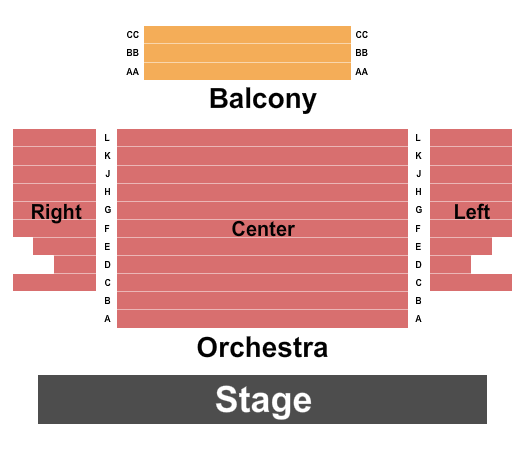 Broken Arrow Community Playhouse Seating Chart: Endstage