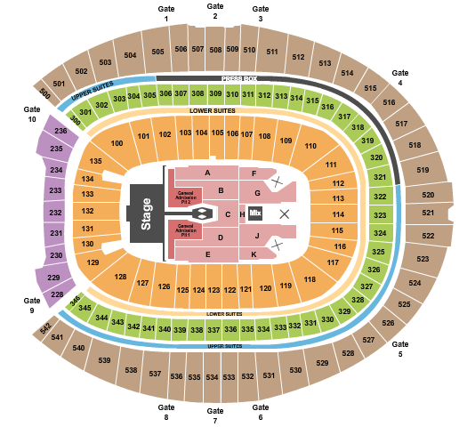 Empower Field At Mile High Seating Chart: Morgan Wallen