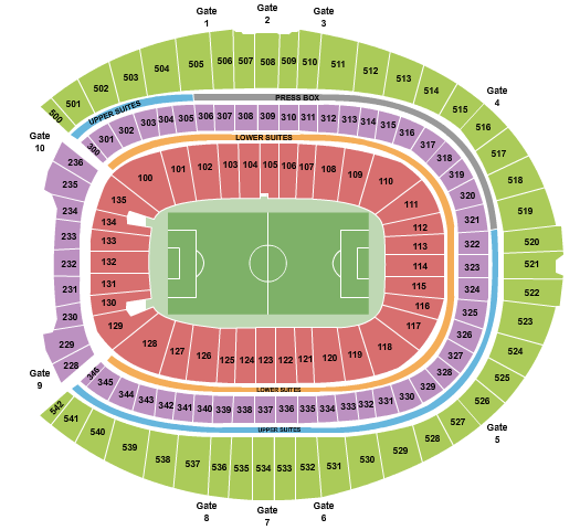 Empower Field At Mile High Seating Chart: Soccer 2