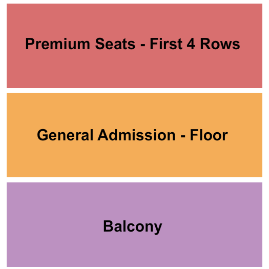 Bronson Centre Theatre Seating Chart: GA/Prem/Balc