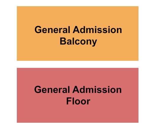 Bronson Centre Theatre Seating Chart: GA Floor / GA Balcony
