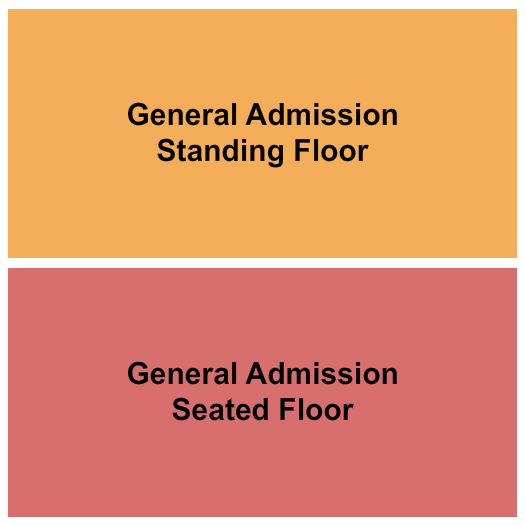 Bronson Centre Theatre Seating Chart: GA Standing/GA Seated