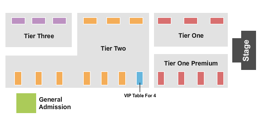 Brooklyn Army Terminal Seating Chart: GA/Table