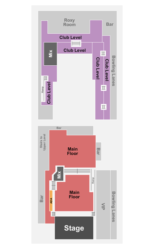 Brooklyn Bowl - Las Vegas Seating Chart: MF/Club