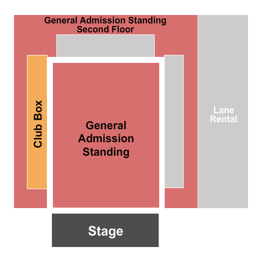 Brooklyn Bowl - Nashville Seating Chart: GA/Club 2