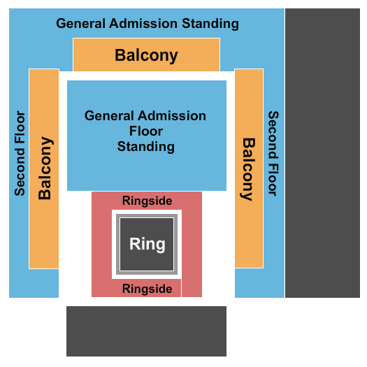 Brooklyn Bowl - Nashville Seating Chart: Wrestling w/ Balcony