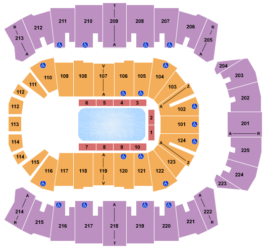 Brookshire Grocery Arena Seating Chart: Disney on Ice