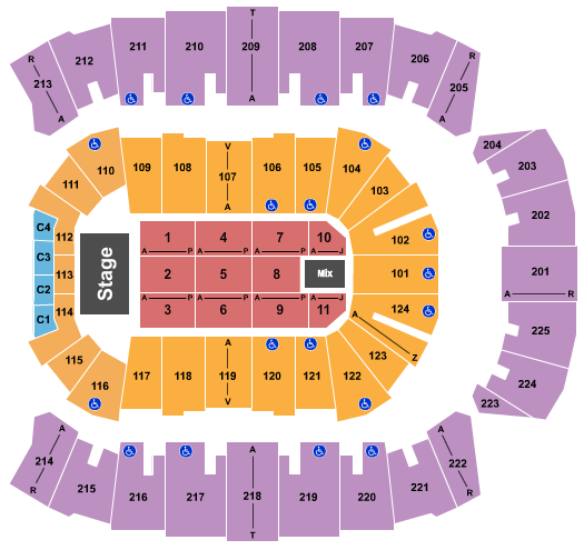 Brookshire Grocery Arena Seating Chart: Endstage 2