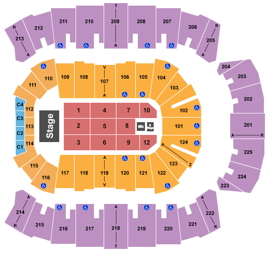 Brookshire Grocery Arena Seating Chart: Pentatonix