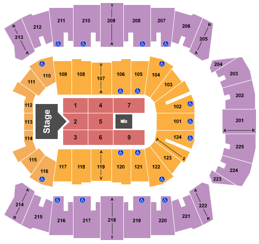 Brookshire Grocery Arena Seating Chart: Rascal Flatts