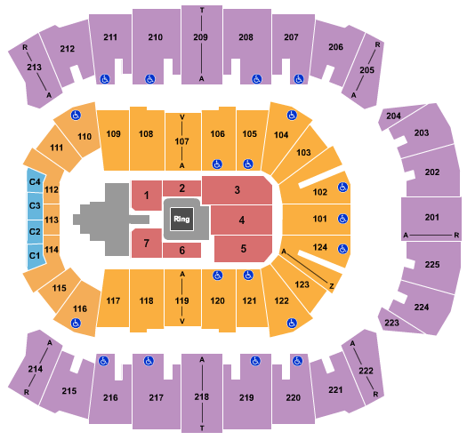 Brookshire Grocery Arena Seating Chart: WWE 3