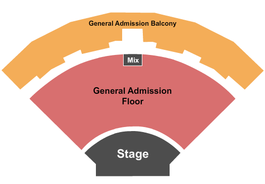 Brown County Music Center Seating Chart: GA Floor/GA Balcony