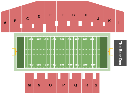 Brown Stadium Seating Chart: Football