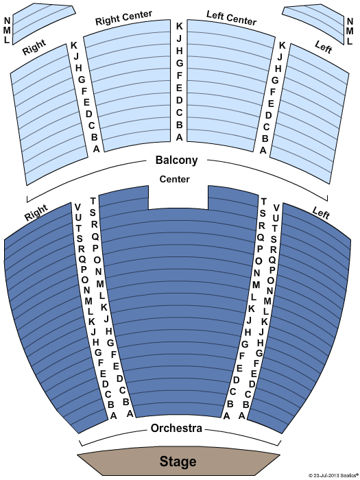 Brown Theatre at The Kentucky Center Seating Chart