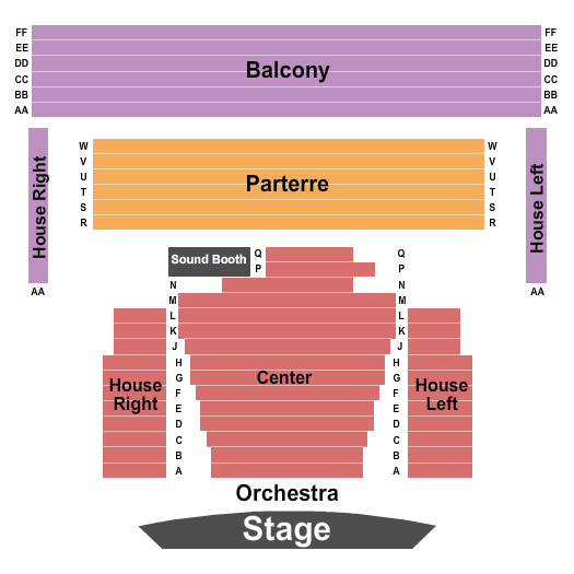 Brownstone Center for the Arts Seating Chart: Endstage