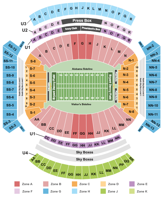 Denny Stadium Seating Chart