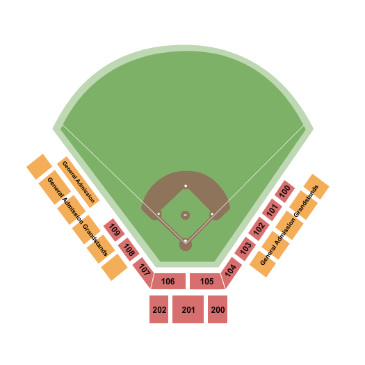 Bryant Field Seating Chart: Baseball