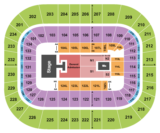 Bryce Jordan Center Seating Chart: Riley Green