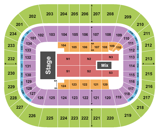 Bryce Jordan Center Seating Chart: TSO