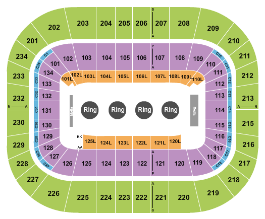 Bryce Jordan Center Seating Chart: Wrestling - Olympic Trials