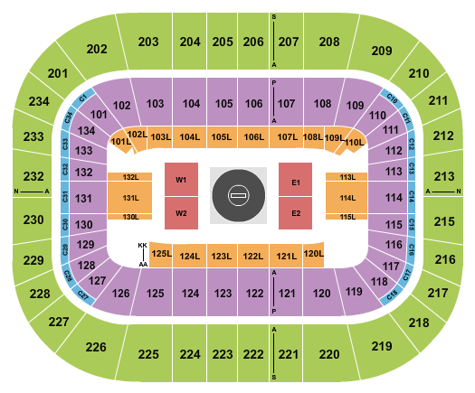 Bryce Jordan Center Seating Chart: Wrestling 2