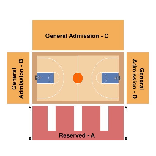 Buccaneer Field House Seating Chart: Basketball