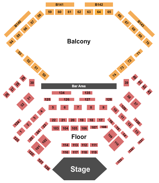 Buck Owens Crystal Palace Seating Chart