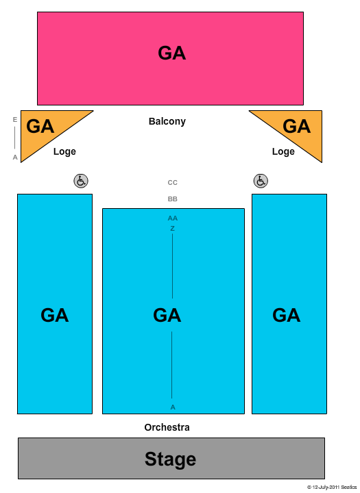 Buckhead Theater Seating Chart