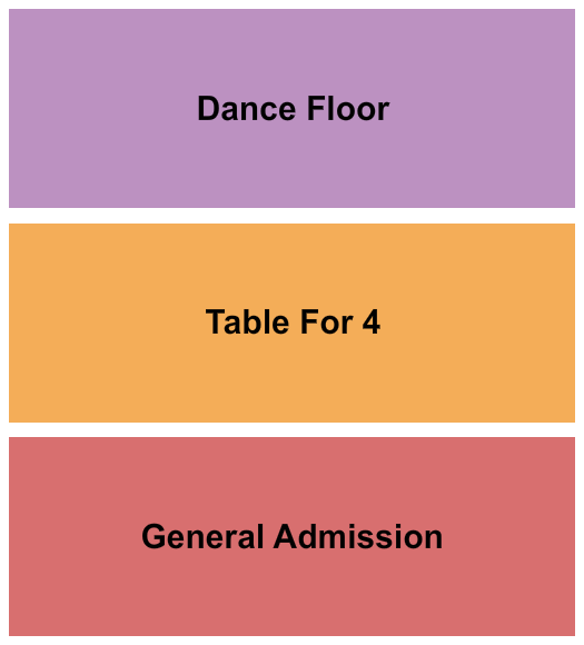Buck's Backyard Seating Chart: Endstage GA/Table 4/Dance Floor