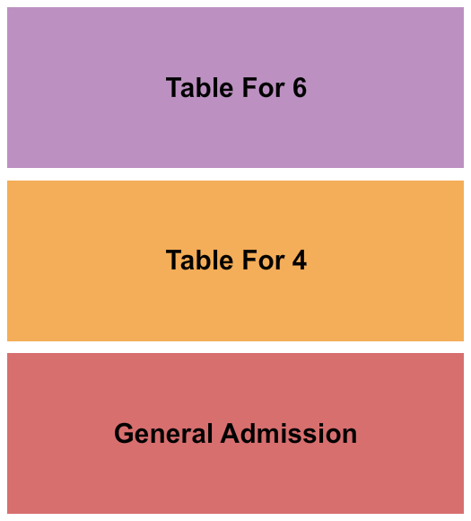 Buck's Backyard Seating Chart: GA & Tables