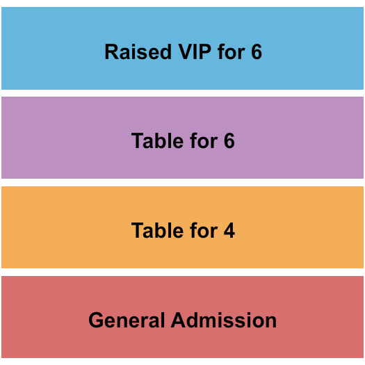 Buck's Backyard Seating Chart: GA/VIP/Raised VIP 2
