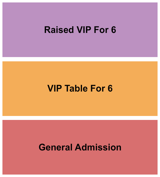 Buck's Backyard Seating Chart: GA/VIP/Raised VIP