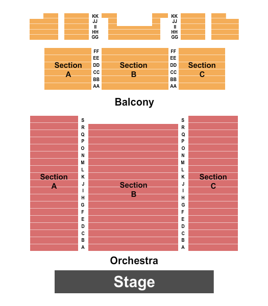 Bucyrus Elementary School Auditorium Seating Chart: Endstage