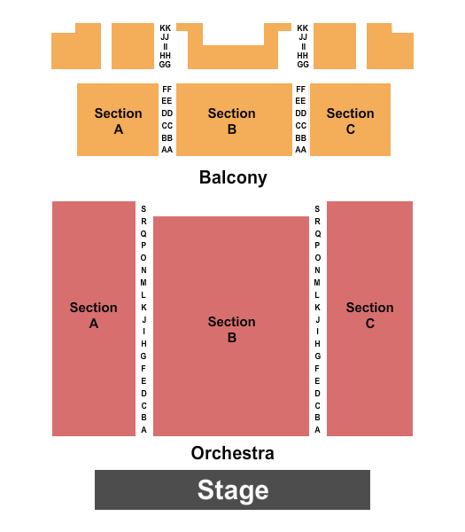 Bucyrus Elementary School Auditorium Seating Chart: Endstage