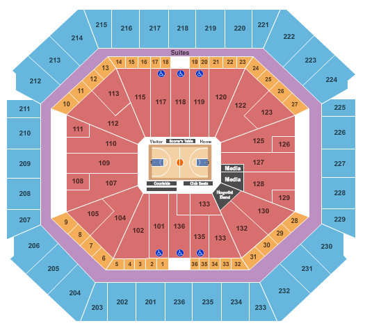 arkansas razorback basketball arena seating chart - Part ...
