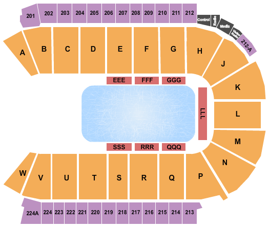 Blue Arena At The Ranch Events Complex Seating Chart: Disney On Ice-1