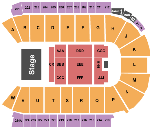 Blue Federal Credit Union Arena Seating Chart: Judas Priest