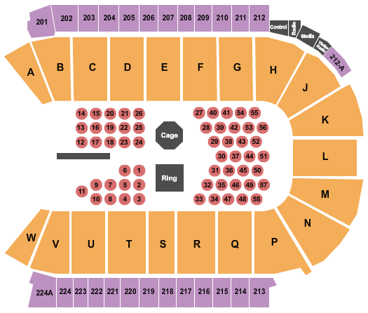 Blue Federal Credit Union Arena Seating Chart: MMA