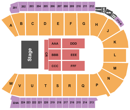 Blue Federal Credit Union Arena Seating Chart: REO Speedwagon
