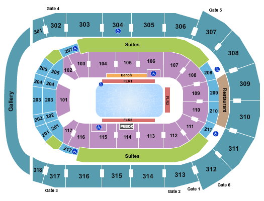 Canada Life Place Seating Chart: Disney on Ice 2