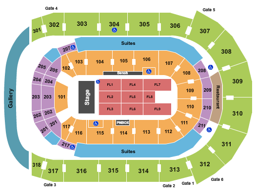 Budweiser Gardens Seating Chart: Endstage 2