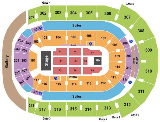 Budweiser Gardens Seating Chart: Endstage 5