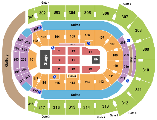 Budweiser Gardens Seating Chart: Endstage 6