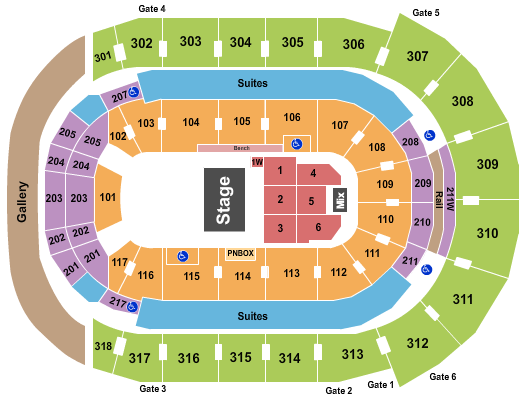 Canada Life Place Seating Chart: Half House 2