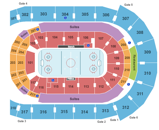 Budweiser Gardens Seating Chart: Hockey