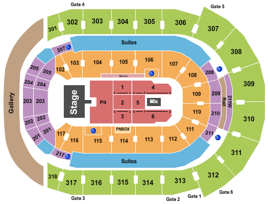 Canada Life Place Seating Chart: Volbeat