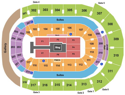 Canada Life Place Seating Chart: WWE