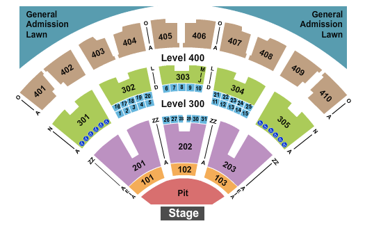 Budweiser Stage - Toronto Seating Chart: Endstage GA Pit 3